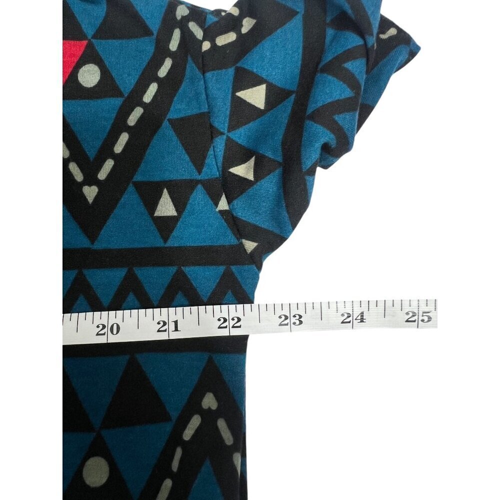 LuLaRoe Women's Blue & Black Long Top - Picture 3 of 5